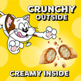Jumbo Stuff Crunchy and Soft Cat Treats, Savory Salmon Flavor, 5.3 Oz. Pouch (Pack of 10)