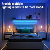100Ft Led Strip Lights for Bedroom, Color Changing Led Light Strips Kit with 24 Keys IR Remote and Smart App Control, RGB Music Sync Lighting for Room, Home Decor