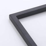 Bathroom Towel Ring SUS 304 Stainless Steel Shower Towel Hanger Holder Modern Square Style Wall Mount Matte Black Finish, A2480-BK