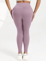 Solid Color Back Waist Pocket High Waist Fitness Yoga Legging soft Women Sport Pant Tight Butter Athletic Gym Ankle-Length Pants