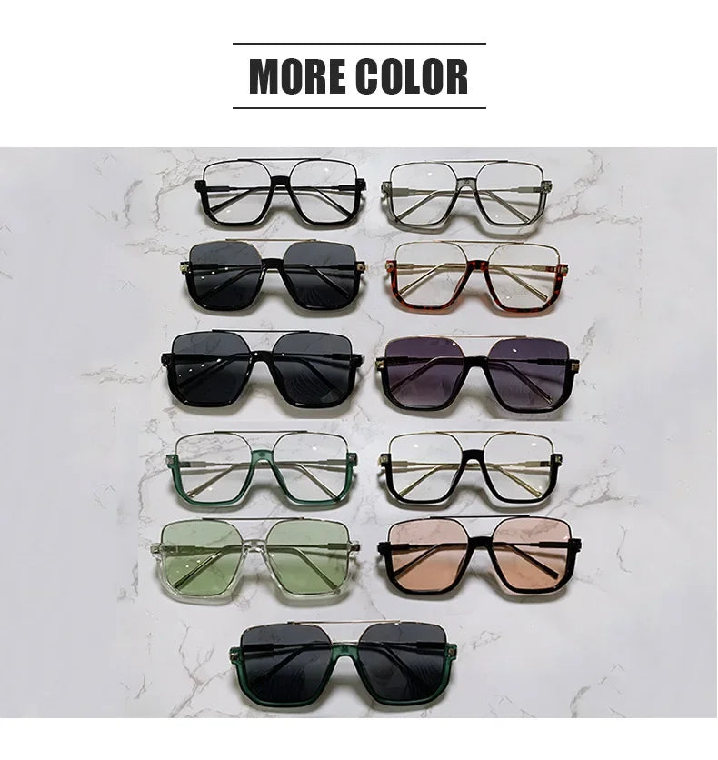 Trendy Polygonal Punk Sunglasses Oversized Goggle Advanced Sense One Piece Large Frame Sun Glasses New Steampunk Eyewear UV400
