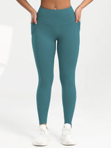 Solid Color Back Waist Pocket High Waist Fitness Yoga Legging soft Women Sport Pant Tight Butter Athletic Gym Ankle-Length Pants