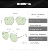 Trendy Polygonal Punk Sunglasses Oversized Goggle Advanced Sense One Piece Large Frame Sun Glasses New Steampunk Eyewear UV400