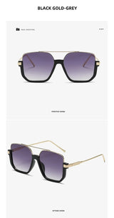 Trendy Polygonal Punk Sunglasses Oversized Goggle Advanced Sense One Piece Large Frame Sun Glasses New Steampunk Eyewear UV400