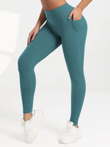 Solid Color Back Waist Pocket High Waist Fitness Yoga Legging soft Women Sport Pant Tight Butter Athletic Gym Ankle-Length Pants