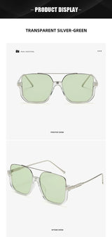 Trendy Polygonal Punk Sunglasses Oversized Goggle Advanced Sense One Piece Large Frame Sun Glasses New Steampunk Eyewear UV400