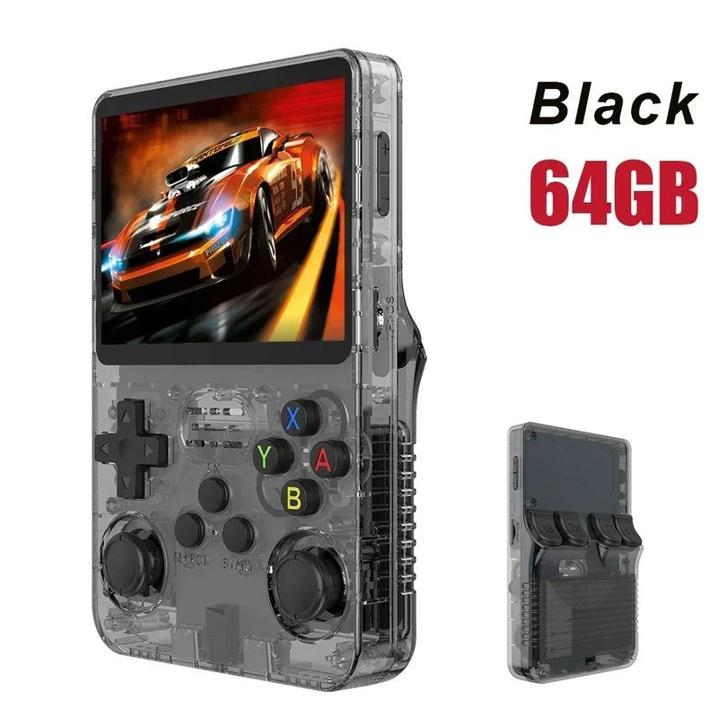 256G/128G/64G R36S ARKOS 2.0 Retro Game Console 3.5'' IPS screen,Portable Pocket Game Player for children gift. TOP Sale