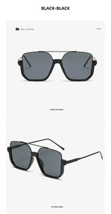 Trendy Polygonal Punk Sunglasses Oversized Goggle Advanced Sense One Piece Large Frame Sun Glasses New Steampunk Eyewear UV400