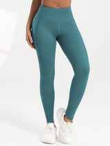 Solid Color Back Waist Pocket High Waist Fitness Yoga Legging soft Women Sport Pant Tight Butter Athletic Gym Ankle-Length Pants