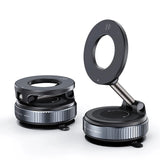 Car Phone Magnetic Stand Mechanical Vacuum Suction Cup Rotate 360° Magnetic Adsorption Bracket Navigation Universal Holder